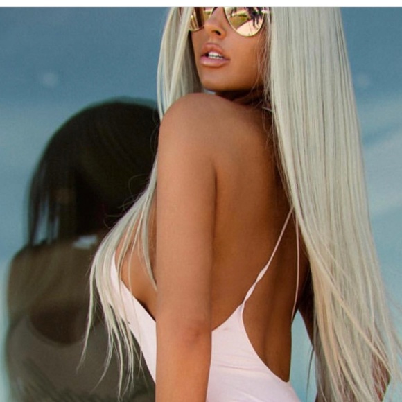 White Blonde Lace Front Wig